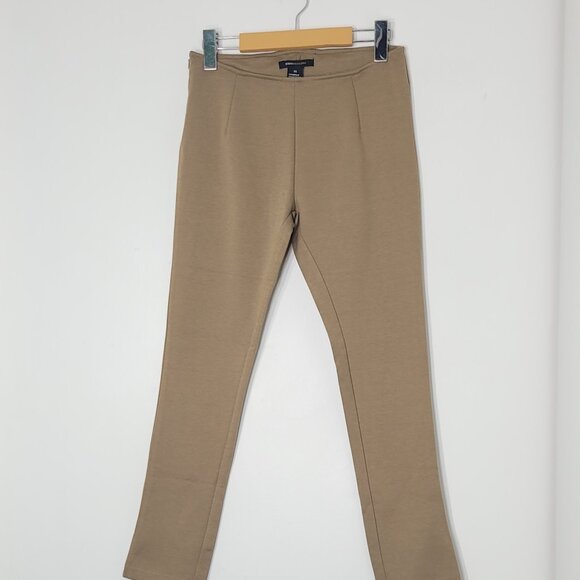 BCBGMaxAzria Caramel Side Zipper Slim Fit Ankle Leggings Business Causal Size XS - Picture 2 of 12